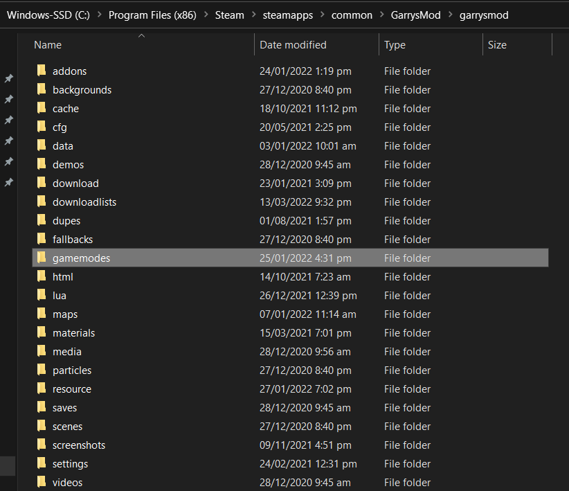 Installing Framework Folder Location